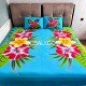 Hot Sale Rayon Bedsheet Hand Painted Floral Design Premium Handmade